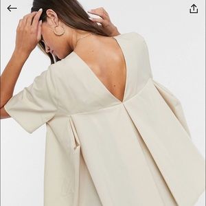 Cotton top with back detail